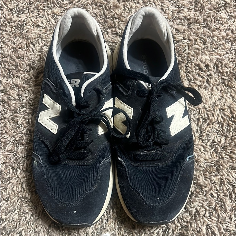 Women’s New Balance Classic Black, White, and Cheetah Tennis Shoes